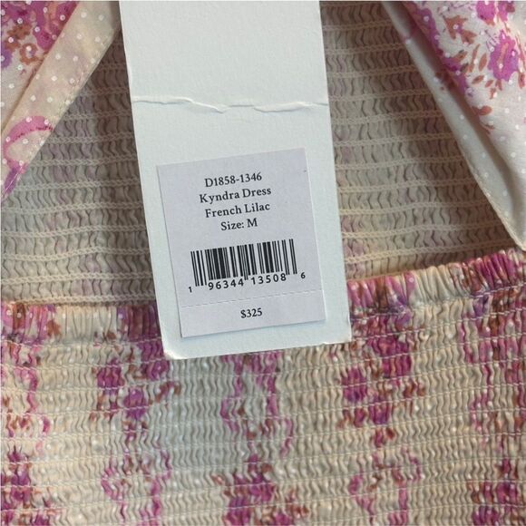 NWT LoveShackFancy Kyndra Mini Dress French Lilac Size Medium - Picture 4 of 10